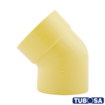 Codo Sanitario 45 1/8° CxE