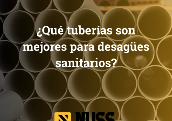 Tubería para desagues sanitarios