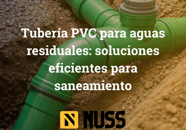 tubería PVC para aguas residuales