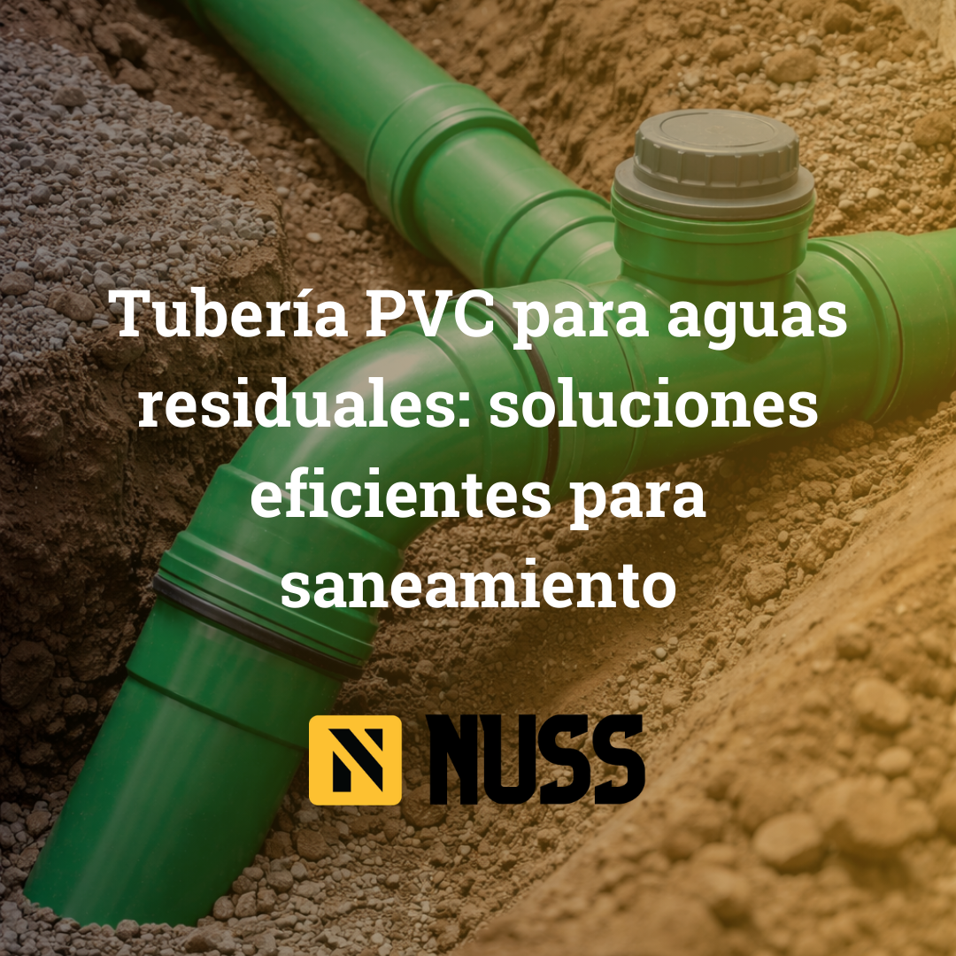 tubería PVC para aguas residuales