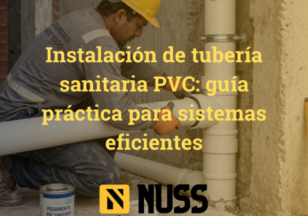 instalación de tubería sanitaria PVC