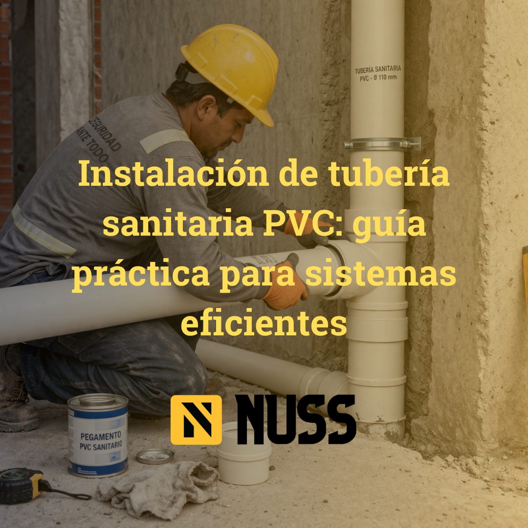instalación de tubería sanitaria PVC